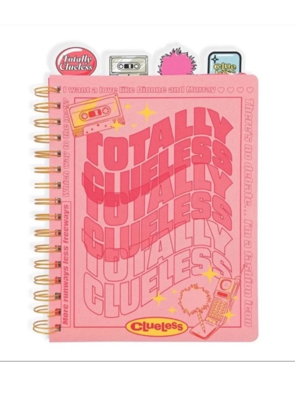 5for$10 Pink License Four Tabbed Journal Clueless - Bullseye's Playground